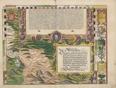 Bavarian Land Tables of 1568 (Table 8) by Philipp Apian